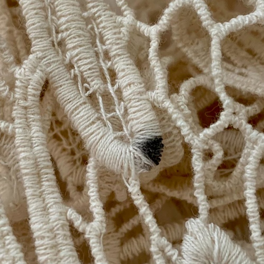 Old Navy Beige Boho Crochet Infinity Scarf - Picture 5 of 7